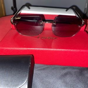 Cartier Purple Tint Buffalo Horn Glasses